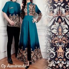 BajuReady 1051 BAJU COUPLE PASANGAN KELUARGA BATIK MODERN SARIMBIT KEMEJA HEM PRIA COWOK KOKO LENGAN PENDEK PAKAIAN MUSLIM WANITA CEWEK MAXI MAXY DRESS PANJANG BUSANA PESTA KONDANGAN LEBARAN JAMAN ZAMAN NOW KEKINIAN BAHAN KATUN TERBARU