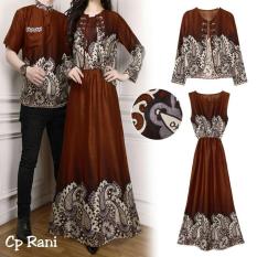 BajuReady 1063 BAJU COUPLE PASANGAN KELUARGA BATIK MODERN SARIMBIT KEMEJA HEM PRIA COWOK KOKO LENGAN PENDEK PAKAIAN WANITA CEWEK MAXI MAXY DRESS PANJANG PLUS CARDY PESTA KONDANGAN LEBARAN JAMAN ZAMAN NOW KEKINIAN BAHAN KATUN