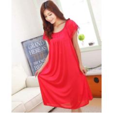 BAJUTIDUR DASTER PIYAMA BAJU TIDUR SATIN JUMBO POLOS