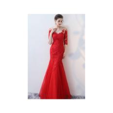 BAJUUNIQKU Gaun Pesta Panjang Impor Gaun Kebaya Maxi - SIZE L