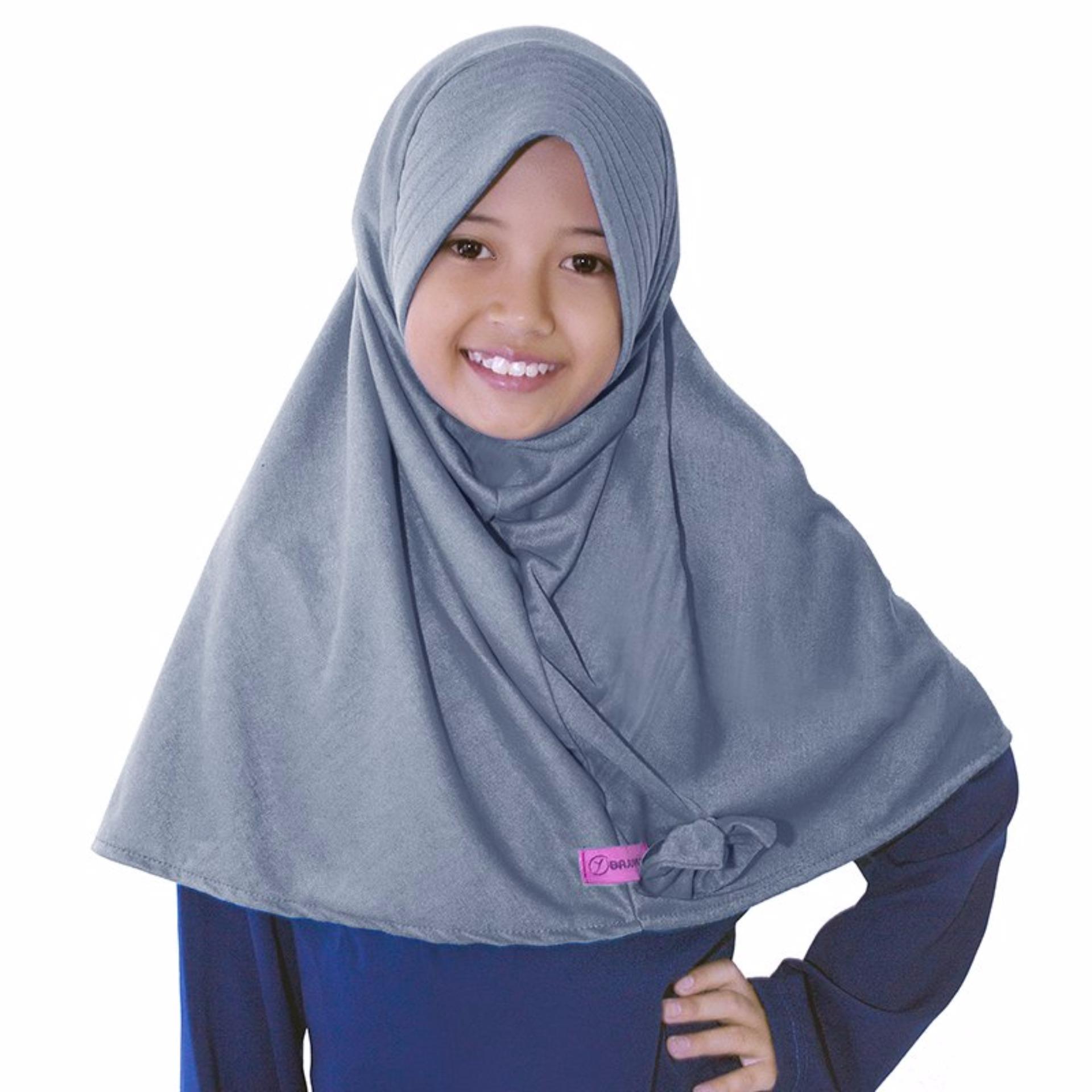 Bajuyuli - Kerudung Jilbab Anak Murah Polos Pita Cantik Abu SMA Bajuyuli - Kerudung Jilbab Anak Murah Polos Pita Cantik Abu SMA