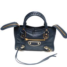 Balenciaga Classic Metallic Edge Mini City (Blue Ink)