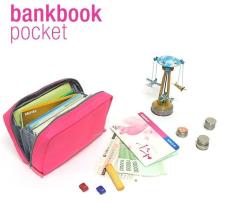Bank Book Dompet Organizer Buku Tabungan Uang Kertas Logam - Hhm075