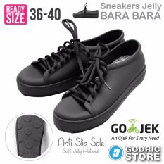 Bara Bara Sepatu Jelly Sneakers Silikon Shoes Cewek Silicone Kets - DD6382ELS - Black