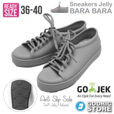 Bara Bara Sepatu Jelly Sneakers Silikon Shoes Cewek Silicone Kets - DD6382ELS - Light Grey