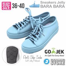 Bara Bara Sepatu Jelly Sneakers Silikon Shoes Cewek Silicone Kets - DD6382ELS - Sky Blue