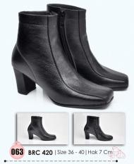 Baricco BRC 420 sepatu boots wanita Sintetis - 7cm - Cantik & menarik (Black)