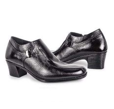 Baricco BRC 63 Sepatu Boots Formal Wanita Kulit Asli Modis ( Hitam )