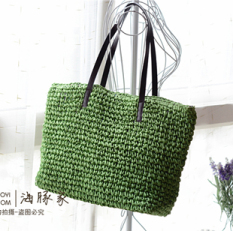 2018 Model Baru Butik Korea Selatan Tas Wanita Tas Anyaman Tas Pantai Tas Rotan Tas Anyaman Minimalis Tas Rajutan 871