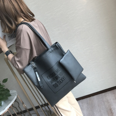 Baru kapasitas besar tas tas tote bag (Hitam)