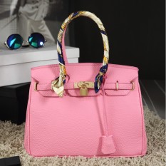 Baru Mini Nasihat Model Sama Tas Selempang Tas Model Hermes (Kecil Cherry Pink 25)