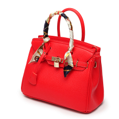 Baru Motif Kulit Imitasi Bahu Jinjing Tas Besar Tas Model Hermes ((Besar) Merah)