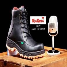 BARU SEPATU KERJA TURING KICKERS ALFY STEEL TO BLACK ORIGINAL 39-43