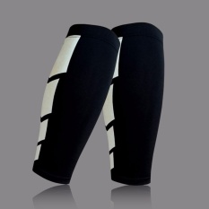 Lapisan Dasar Kompresi Leg Lengan Shin Guard Pria Wanita Bersepeda Leg Warmers Menjalankan Sepak Bola Basket Olahraga Betis Dukungan 1 Pc (warna: Hitam Ukuran: M)-Intl