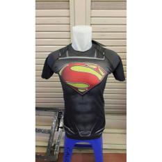 BASELAYER UNDER ARMOUR SUPERMAN HITAM