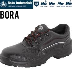 BATA BORA BLACK SEPATU SAFETY SHOES INDUSTRIALS TERMURAH PROYEK PABRIK - MXGQQD