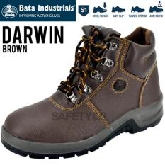 Bata Darwin Brown Cokelat Coklat Sepatu Safety Shoes Industrials Murah - 3Dd965