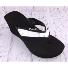 Pata Pata by Bata - Sandal Premium Wanita Cantik Wedge Tinggi 572-6018 - Hitam