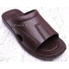 Bata Sandal Pria Karet Keren 872-4007 Coklat Tua