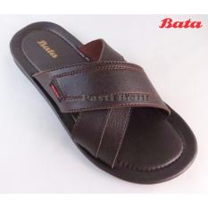Bata - Sandal Pria Keren Elegan 871-4240 Cokelat Tua