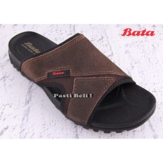 Bata Sandal Pria Kulit Keren 873-4023 - Coklat
