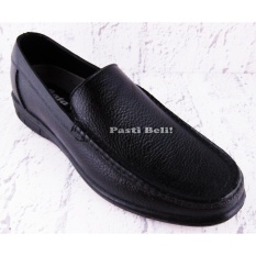 Bata Sepatu Pantofel Pria Keren Kantor Karet 832-6022 - Hitam