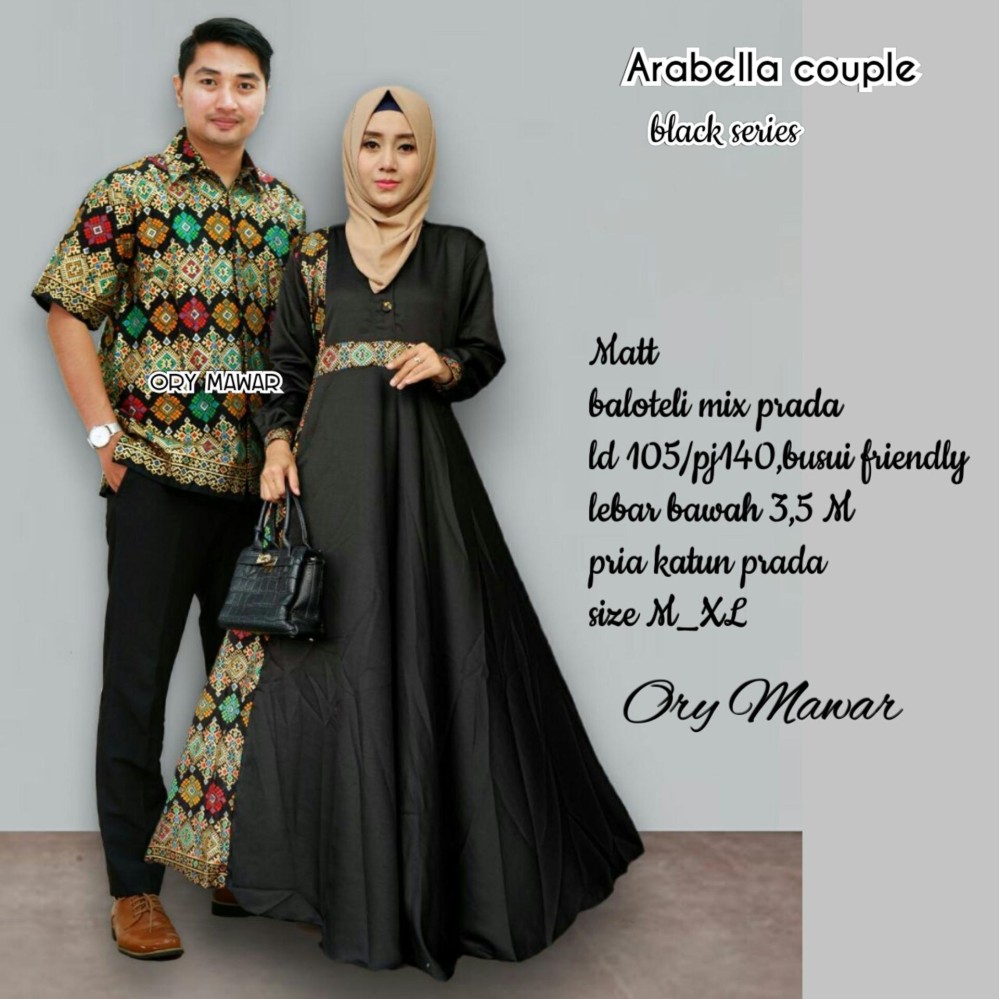 Batik Couple / Baju Batik Sarimbit Arabella Couple