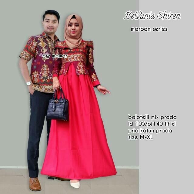 Batik Couple / Baju Batik Sarimbit Belvania Shiren