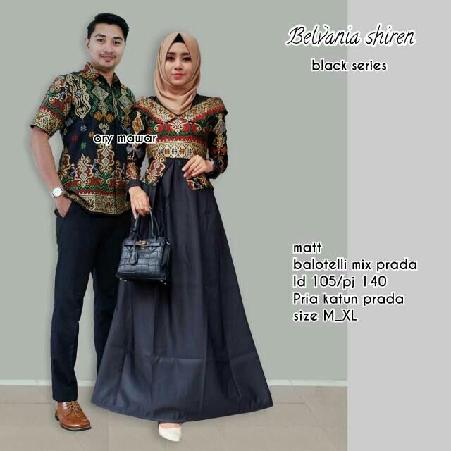 Batik Couple / Baju Batik Sarimbit Belvania Shiren