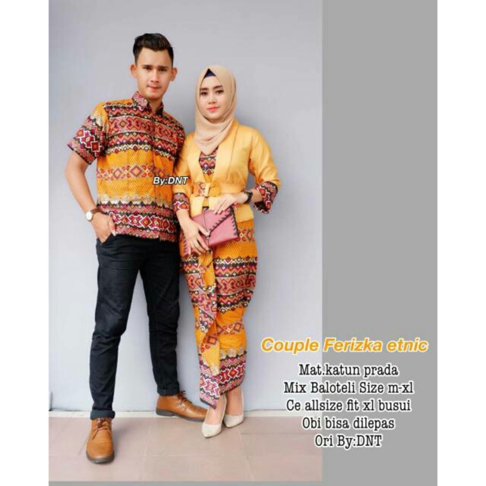 Batik Couple / Baju Batik Sarimbit Ferizka Etnic 