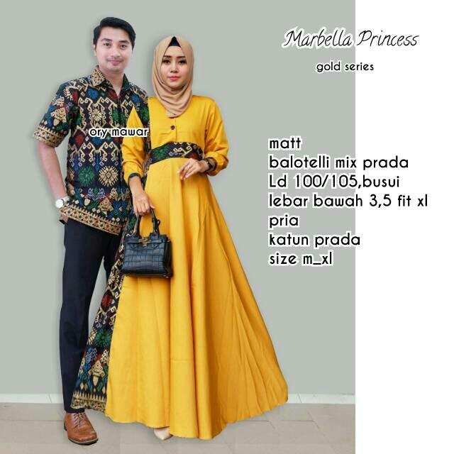 Batik Couple / Baju Batik Sarimbit Marbella Princess