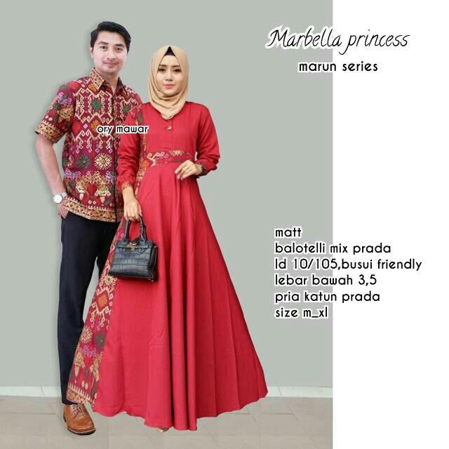 Batik Couple / Baju Batik Sarimbit Marbella Princess