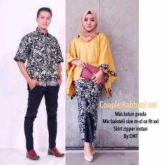 Batik Couple / Batik Sarimbit / Baju Kondangan Rabbani Set - Kuning