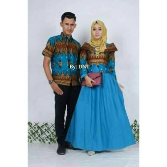 Meyzara Batik Couple / Baju Batik Sarimbit Princess Jasmine - Tosca