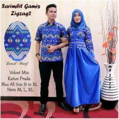 Batik Couple / Batik Sarimbit Gamis Zigzag