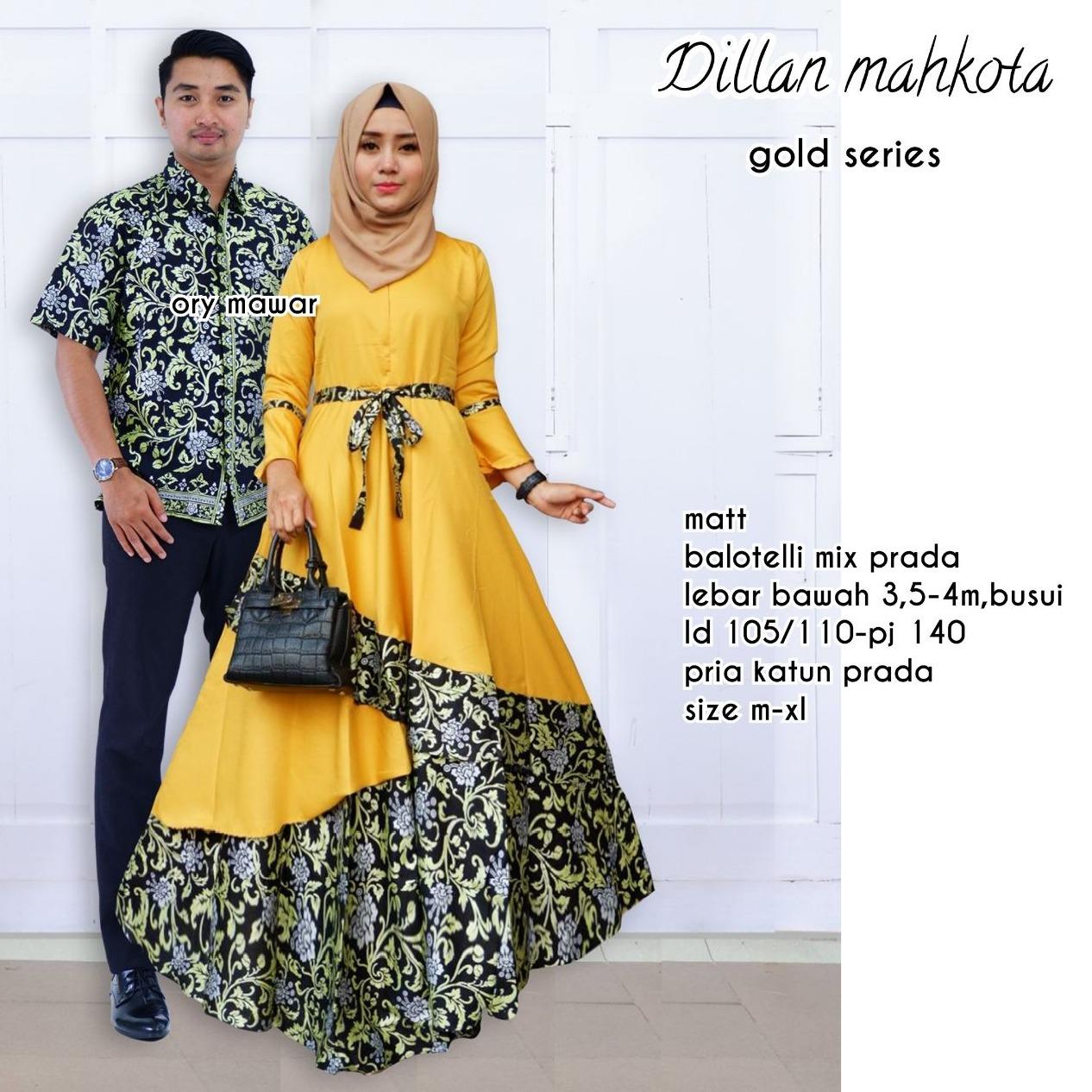 Batik Couple / Couple Batik / Batik Sarimbit Dillan Mahkota Couple