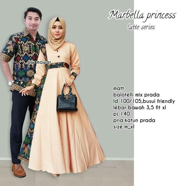 Batik Couple / Couple Batik / Batik Sarimbit Marbella Princess Couple