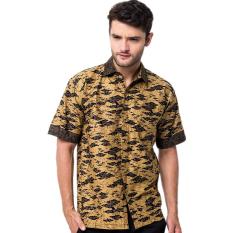 Batik Pria Lengan Pendek Motif Mega Mendung Kecil