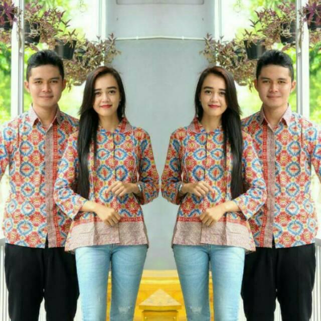 Batik Sarimbit Blues Keren Dan Murmer