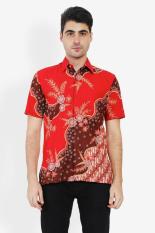 Batik Semar Men Ethnic Wear Pria Etnis Wear Red Merah Batik Diskon discount murah bazaar baju celana fashion brand branded