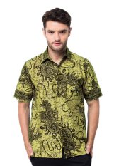 Batik Trusmi - Hem Katun Printing Motif Snail - Hijau Muda