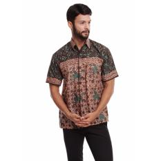 Batik Trusmi-Hem Keong PS-Hijau