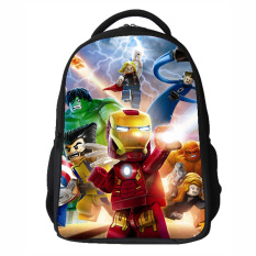 Batman Tas Dunia Kartun Ransel Siswa Sekolah Dasar Boy (Baru)