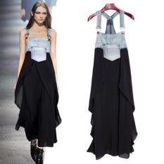 BB01 L Ukuran Baju Hamil Without Lengan Katun Pakaian Musim Panas untuk Wanita, China Hamil Imitasi Denim Disambung Satu Potong Pakaian