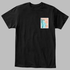 BC Arts / New York Post Stamp / Kaos Travelling / Kaos Pria Wanita / T-shirt Pria Wanita / Kaos Hitam / Kaos Distro