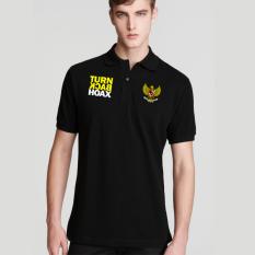 Just Cloth Kaos Polo Turn Back Hoax - Hitam