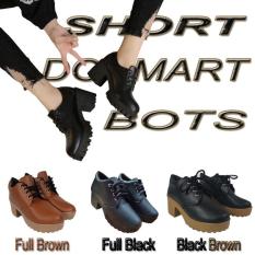 BD02 Sepatu Boots Kulit Sintetis Wanita