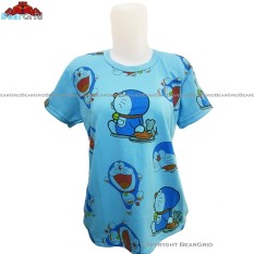 BearGrid Kaos Cewek Baby Terry Tumblr Tee / T-Shirt Doraemon