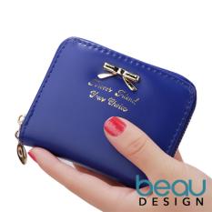 Beau Design Dompet Wanita Import Batam Branded Model Terbaru Kulit Small Ribbon Women Purse Wallet