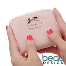 Beau Design Dompet Wanita Import Batam Branded Model Terbaru Kulit Small Ribbon Women Purse Wallet